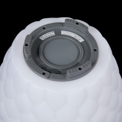 The JOOULY Getränkekühler mit Bluetooth Lautsprecher und Licht JOOULY LTD bowl M weiß | Ø25x32cm