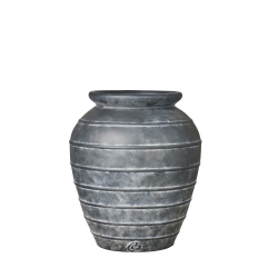 Lene Bjerre Blumentopf ANNA Keramik grau schwarz | Ø40,5x48cm