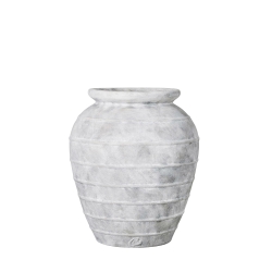 Lene Bjerre Blumentopf ANNA Keramik grau  | Ø40,5x48cm