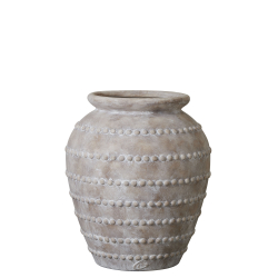 Lene Bjerre Blumentopf ANNA Keramik braun | Ø40,5x48cm