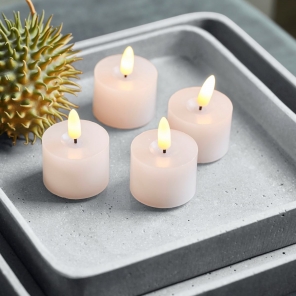 House Doctor Teelicht LED weiß 4er Set |...