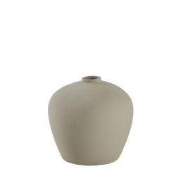 Lene Bjerre Dekovase CATIA Keramik silber grau | Ø39x38cm