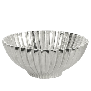 Lene Bjerre Dekoschale LAVISSE Aluminium silber |...