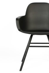 Zuiver Stuhl mit Lehne ALBERT KUIP schwarz