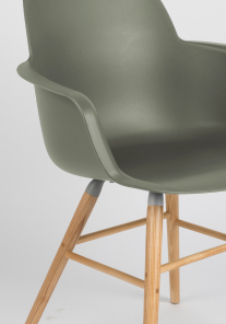 Zuiver Stuhl mit Lehne ALBERT KUIP grün
