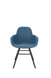 Zuiver Stuhl mit Lehne ALBERT KUIP soft blau