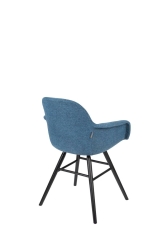 Zuiver Stuhl mit Lehne ALBERT KUIP soft blau