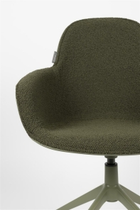 Zuiver drehbarer Stuhl mit Lehne ALBERT KUIP grün