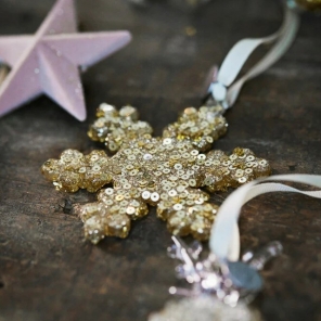 Lene Bjerre Ornament CRISTELLE Glas gold | Ø 9cm