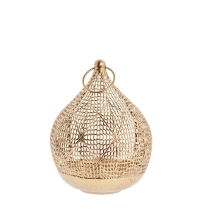 Lene Bjerre Laterne MISSIA Eisen gold | 23,5cm