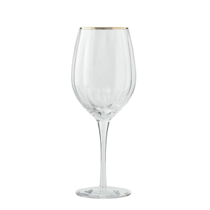 Lene Bjerre Rotweinglas CLAUDINE Glas klar gold | 58cl