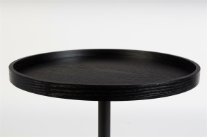 Zuiver Beistelltisch JASON Holz schwarz | Ø 46x56cm