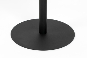 Zuiver Beistelltisch SNOW BRUSHED SATIN Stahl schwarz silber | Ø40x45cm