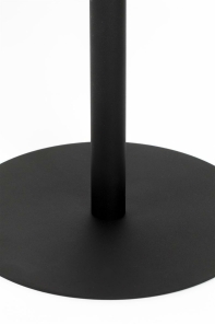 Zuiver Beistelltisch SNOW BRUSHED SATIN Stahl schwarz silber | Ø40x45cm