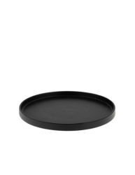 Storefactory Tablett Teller GRIMSHULT schwarz glänzend | Ø 28 cm