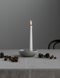 Storefactory Kerzenhalter LIDATORP S natur glänzend | Ø 16x5 cm