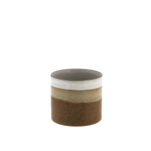 Storefactory Teelichthalter LJUNGARUM  braun glänzend | Ø 10x9 cm