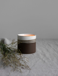 Storefactory Teelichthalter LJUNGARUM  braun glänzend | Ø 10x9 cm