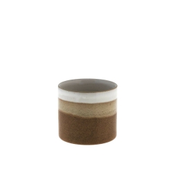 Storefactory Teelichthalter LJUNGARUM  braun glänzend | Ø 10x9 cm