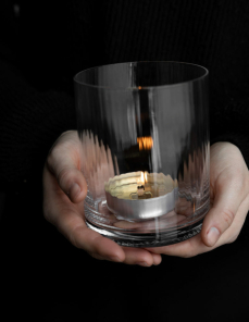 Storefactory Kerzenhalter RAMSJÖ LARGE klarglas | Ø 10 cm