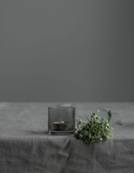 Storefactory Teelichthalter RAMSJÖ MINI Glas grau | Ø 6 cm