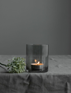 Storefactory Kerzenhalter RAMSJÖ L Glas grau |...