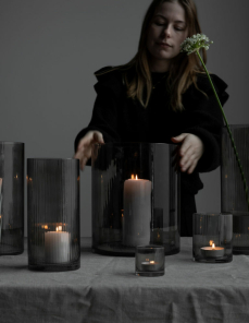 Storefactory Windlicht/Vase RAMSJÖ XL Glas grau |...