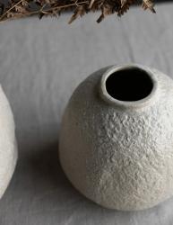 Storefactory Vase SANDBY LARGE creme | Ø 20 cm