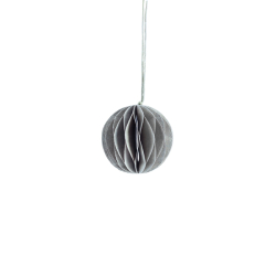 Storefactory Weihnachtsanhänger BONA S grau | Ø 6x6 cm