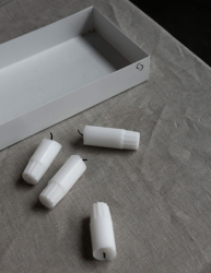 Storefactory Kerzenhalter SUND weiß| 80 × 13 × 4 cm