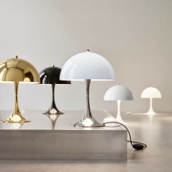 Louis Poulsen Tischleuchte PANTHELLA 250 Messing metallisiert | Ø25x33,5cm