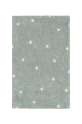 Lorena Canals waschbarer Teppich MINI DOT blauer Salbei | 150x100cm