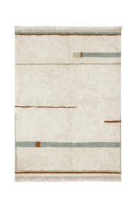 Lorena Canals waschbarer Teppich LANES vintage blau | 200x140cm