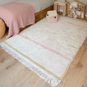Lorena Canals waschbarer Teppich LANES vintage nude | 130x90cm