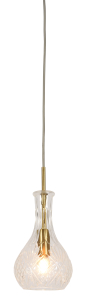 Its about RoMi Hängelampe BRUSSELS Glas rund Gold |...