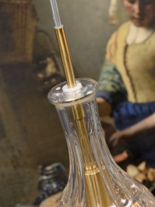 Its about RoMi Hängelampe BRUSSELS Glas rund Gold |...