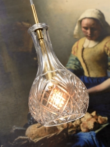 Its about RoMi Hängelampe BRUSSELS Glas rund Gold | Ø14x30cm | 14x14x30cm