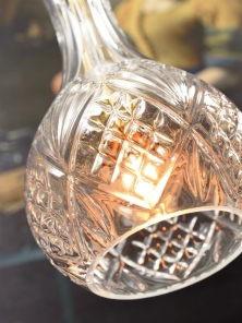 Its about RoMi Hängelampe BRUSSELS Glas rund Gold | Ø14x30cm | 14x14x30cm