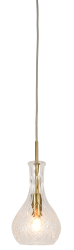 Its about RoMi Hängelampe BRUSSELS Glas rund Gold | Ø14x30cm | 14x14x30cm