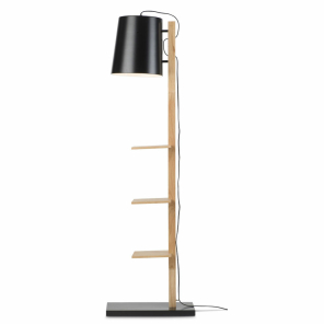 Its about RoMi Stehlampe CAMBRIDGE Holz schwarz |...