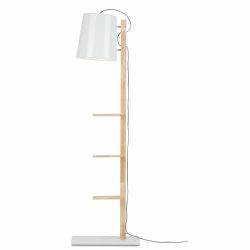 Its about RoMi Stehlampe CAMBRIDGE Holz weiß | 38x30x168cm