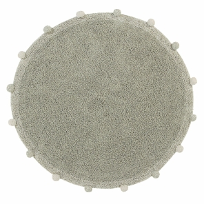 Lorena Canals waschbarer Teppich BUBBLY olive | 120x120cm