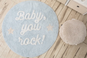 Lorena Canals waschbarer Teppich BABY, YOU ROCK! | 120x120cm