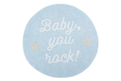 Lorena Canals waschbarer Teppich BABY, YOU ROCK! | 120x120cm