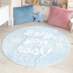 Lorena Canals waschbarer Teppich BABY, YOU ROCK! | 120x120cm