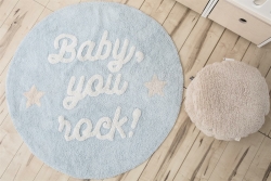 Lorena Canals waschbarer Teppich BABY, YOU ROCK! | 120x120cm