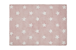 Lorena Canals waschbarer Teppich STARS pink | 160x120cm