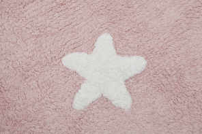 Lorena Canals waschbarer Teppich STARS pink | 160x120cm