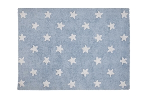 Lorena Canals waschbarer Teppich STARS blau | 160x120cm