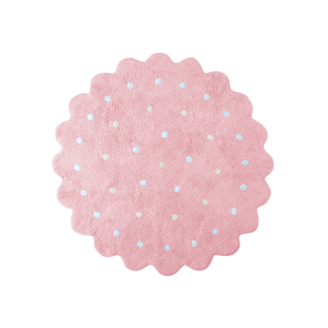 Lorena Canals waschbarer Teppich LITTLE BISCUIT pink |...